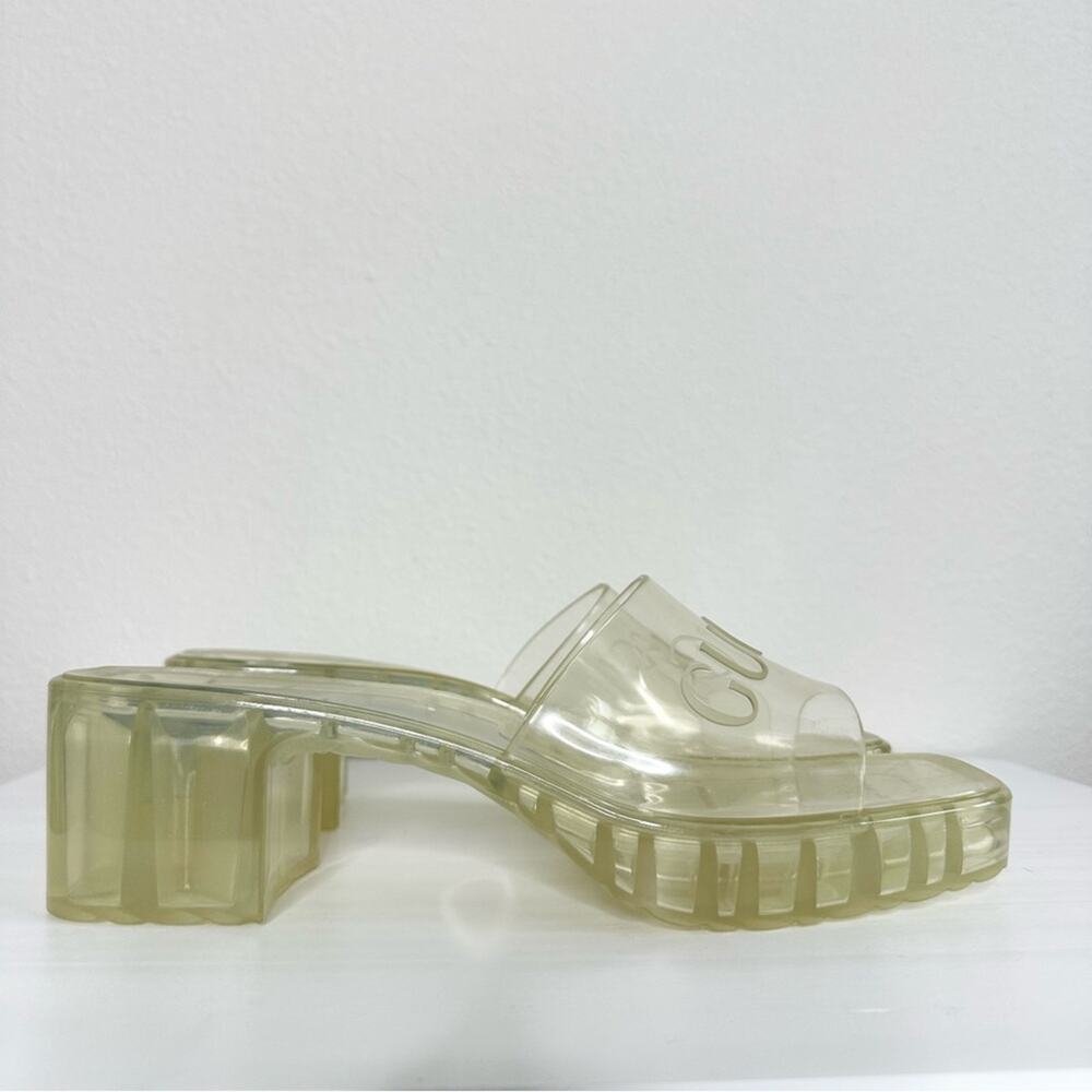 GUCCI Women’s Clear Jelly Sandals 39 - Picture 2 of 6